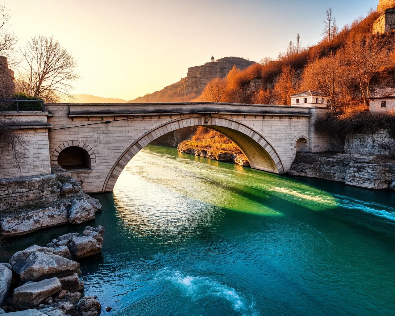 Vista turística de Mostar, Bosnia